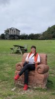 England, Cornwall, Tremenheere Sculpture Garden, Queen Sabine I. 