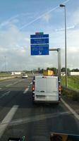 Fahrt in den Fährhafen von Calais
