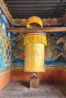 Punakha Dzong - Gebetsmühle &ndash; &copy; Petra Hady (Eberhardt TRAVEL)