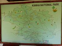 Karte Kanha Nationalpark &ndash; &copy; Maria Michel (Eberhardt TRAVEL)