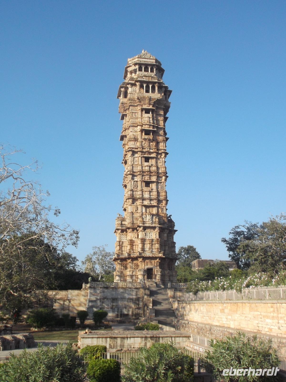 Chittaurgarh, Siegesturm des Herrschers Rana Kumbha &ndash; &copy; Michael Krause (Eberhardt TRAVEL)