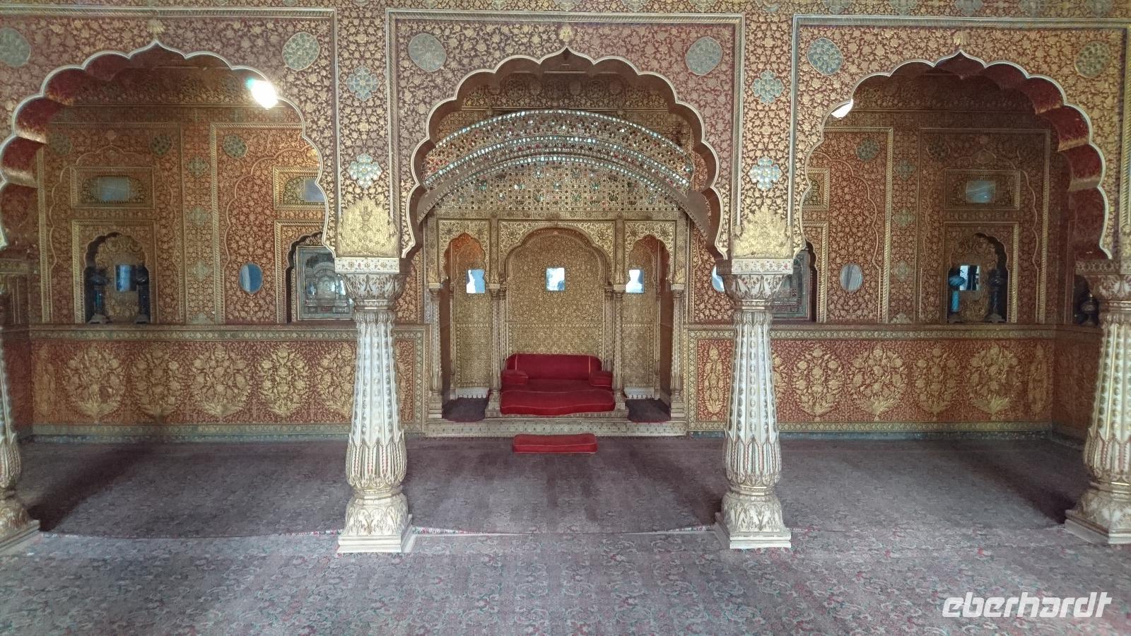 Empfangshalle im Fort Bikaner &ndash; &copy; Stefan Jahnke (Eberhardt TRAVEL)