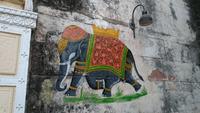 Malerei am Fort Khejarla &ndash; &copy; Stefan Jahnke (Eberhardt TRAVEL)