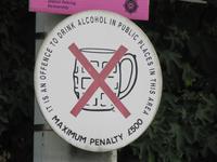 Verbotsschild in Belfast