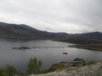 Fischzuchtanlagen in der Nähe von Hammerfest &ndash; &copy; Marion Kottlos (Eberhardt TRAVEL)