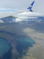 Flug über Island