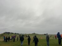 Versammeln für die Sonnenfinsternis 