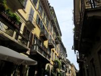 Gebäude in Brera im typischen Mailand-Gelb &ndash; &copy; Heike Heinen (Eberhardt TRAVEL)