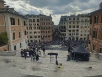 Rom (Blick von der Spanischen Treppe auf die Piazza di Spagna mit der Fontana della Barcaccia)  &ndash; &copy; Katrin Deutschbein (Eberhardt TRAVEL)