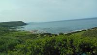 Blick auf das Meer an der Westküste zwischen Alghero und Bosa 