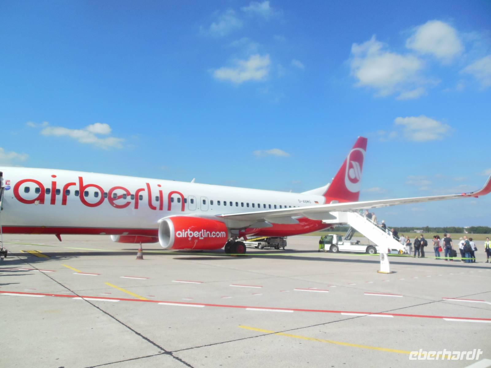 Abflug Berlin Tegel mit Air Berlin  &ndash; &copy; Sandra Rößle (Eberhardt TRAVEL)