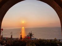 Letojanni, Sonnenaufgang am Hotel Olimpo &ndash; &copy; Ria Heilmann (Eberhardt TRAVEL)