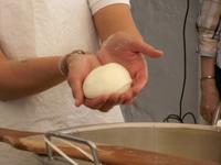 Mozzarella-Herstellung