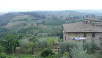 in San Gimignano Blick auf die Region &ndash; &copy; Sandra Rößle (Eberhardt TRAVEL)