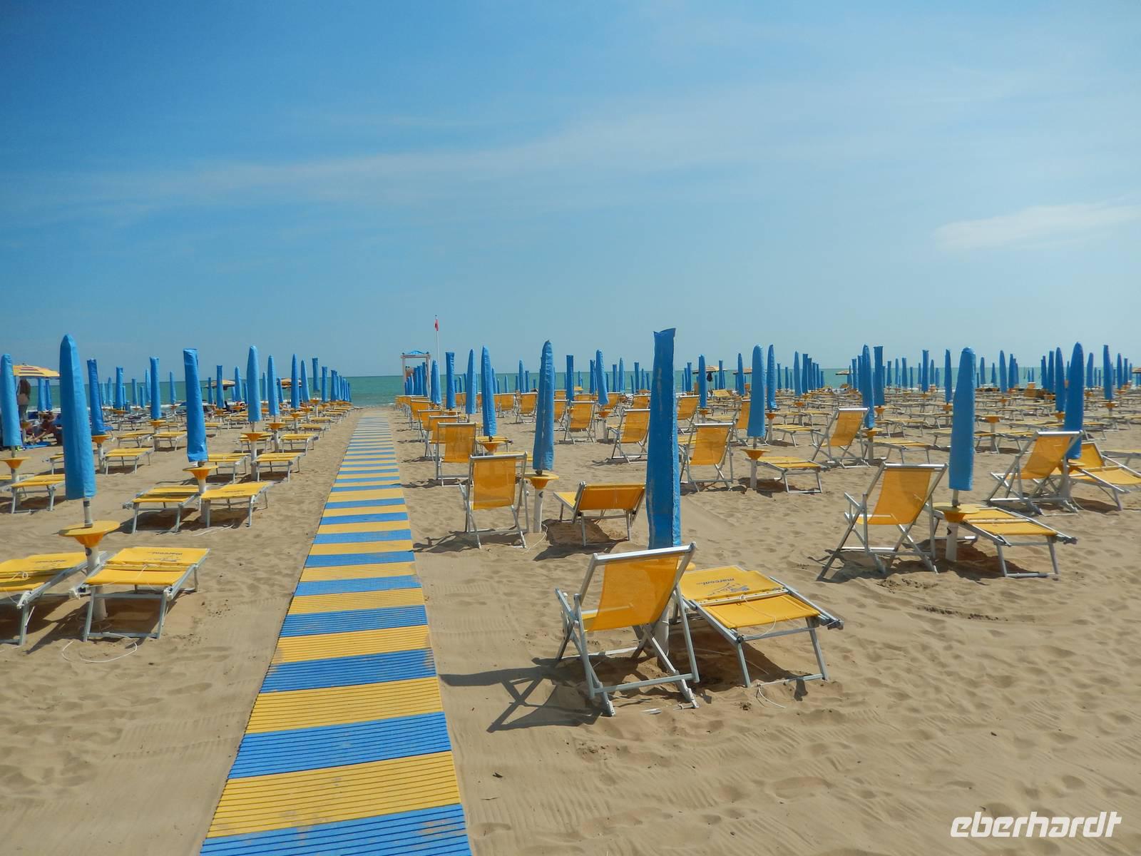 Der Hotelstrand in Lido di Jesolo &ndash; &copy; Stefan Jahnke (Eberhardt TRAVEL)