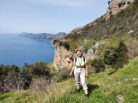 Reisebegleitung Ria auf dem Götterweg &ndash; &copy; Ria Heilmann (Eberhardt TRAVEL)