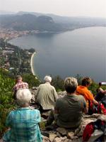 Pause auf dem Monte Luppia