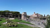 Der Triumphbogen und das Forum Romanum