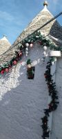 Trullo Alberobello Weihnachten Silvester Deko &ndash; &copy; Anette Rietz (Eberhardt TRAVEL)
