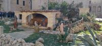 Lecce Weihnachten Krippe auf Platz vor Kathedrale Apulien Dezember @Anette Rietz
