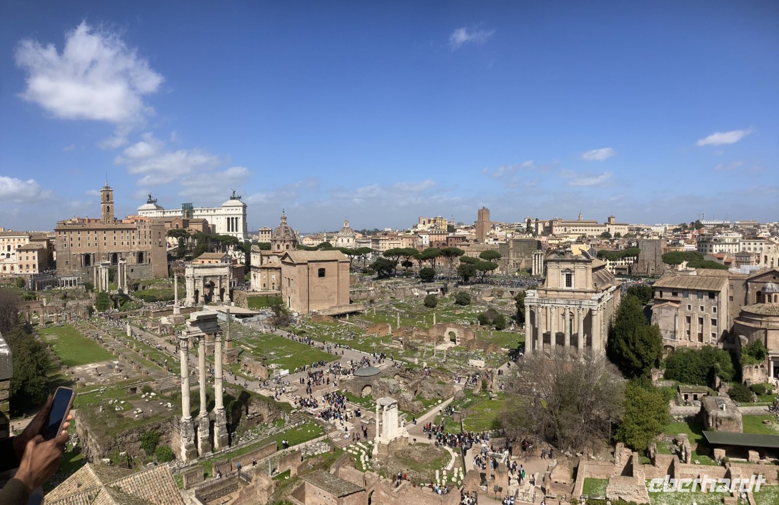 Ausblick auf Forum Romanum &ndash; &copy; Mathias Schirmer (Eberhardt TRAVEL)