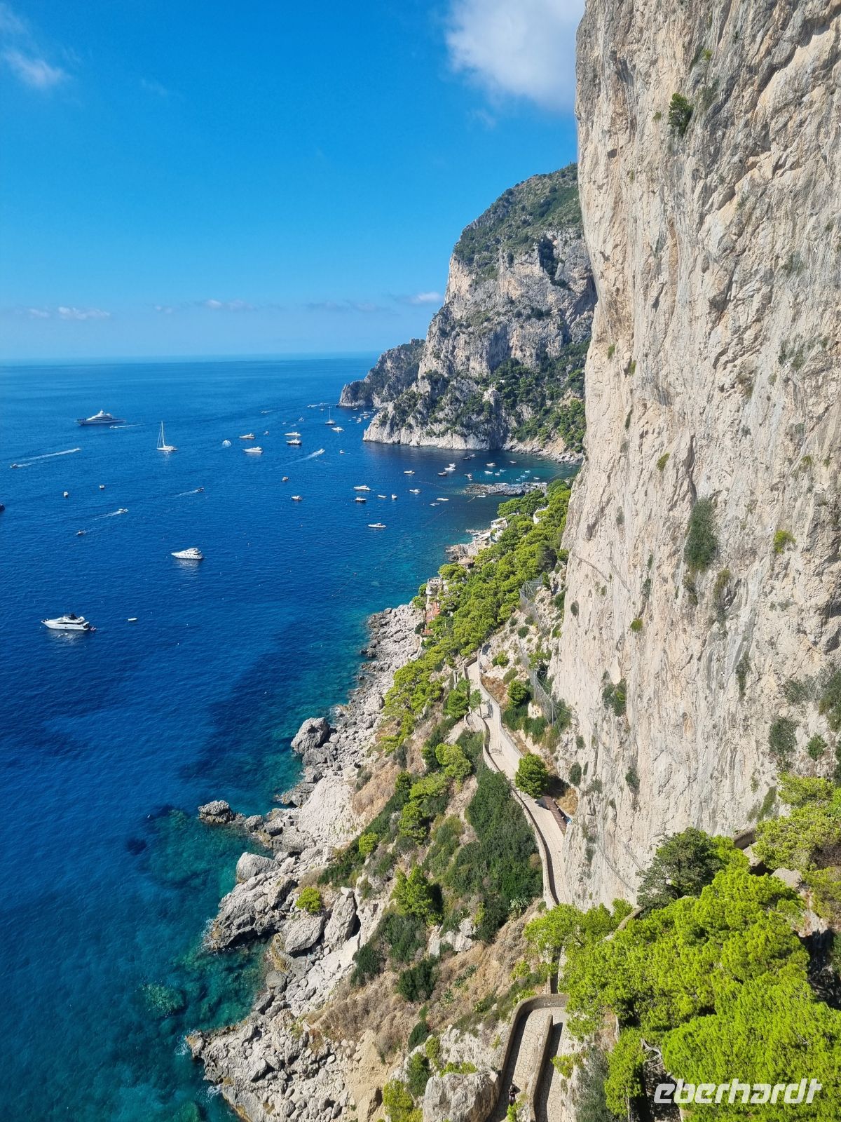 Capri-Zentrum (Blick vom Augustusgarten zur Via Krupp) &ndash; &copy; Katrin Deutschbein (Eberhardt TRAVEL)