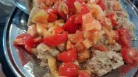 Mittagessen im Cilento Brotsalat
