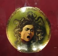 Caravaggio: Medusa, Uffizien Florenz 