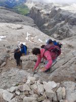 Abstieg -   vom Piz Boé 3.152 m &ndash; &copy; Betina Marinov (Eberhardt TRAVEL)