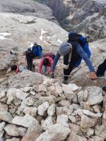 Abstieg -   vom Piz Boé 3.152 m &ndash; &copy; Betina Marinov (Eberhardt TRAVEL)