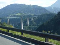 Europabrücke bei Anfahrt nach Arco