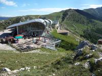 Die Seilbahn - Bergstation ist modern, unsere Rückfahrt nochmal ein Erlebnis.