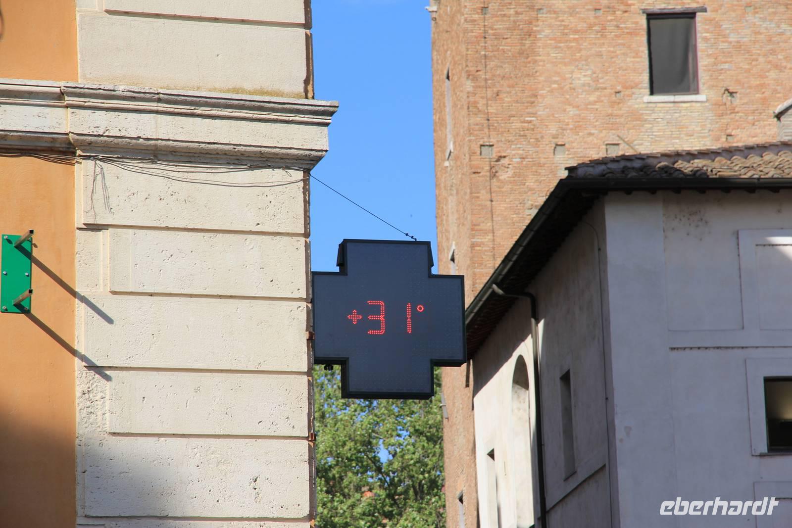 Temperatur am 5.5.2015 &ndash; &copy; Uwe Lorenz (Eberhardt TRAVEL)