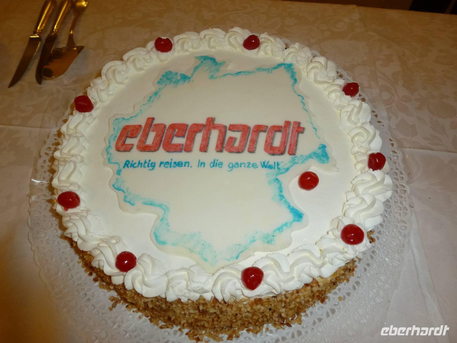 Abschieds - Torte vom Hotel Due Mari &ndash; &copy; Betina Marinow (Eberhardt TRAVEL)