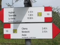 029 MArkierung auf dem Weg nach Citerna &ndash; &copy; Jürgen Schmeißer (Eberhardt TRAVEL)