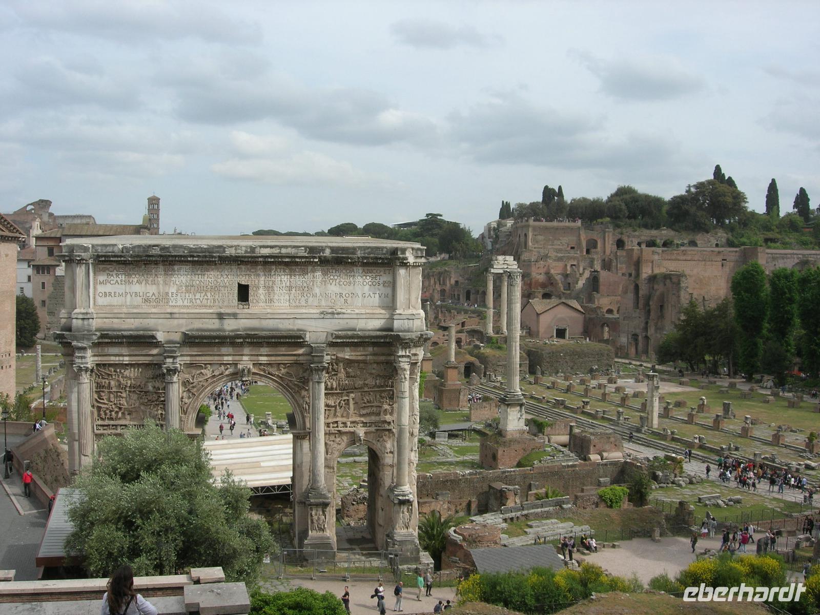 Forum Romanum mit Septimius Servus Bogen &ndash; &copy; Beate Schroedter (Eberhardt TRAVEL)