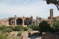 Blick auf die Basilika Maxentius