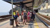 am Bahnhof in Riomaggiore