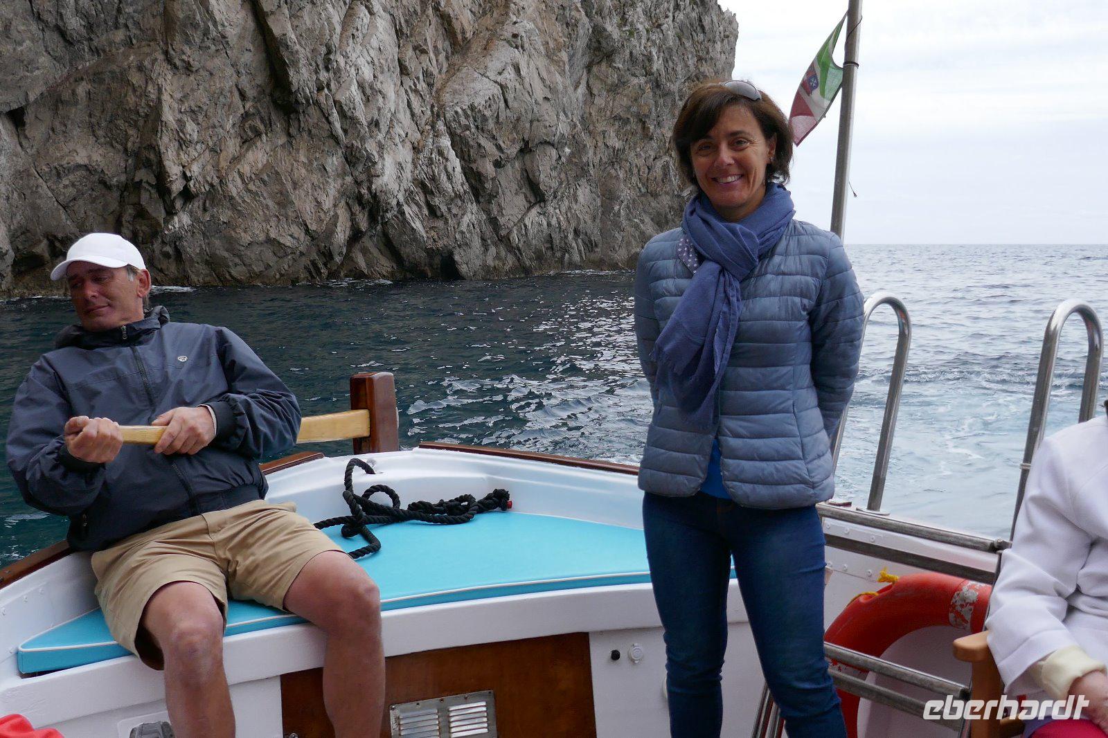 Kapitän u. Reiseleiterin Annamaria &ndash; &copy; Philipp Schmitz (Eberhardt TRAVEL)