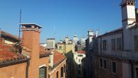 Ausblick von der Dachterrasse des Hotels 