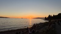 Tag 7, Sonnenuntergang am English Bay Beach
