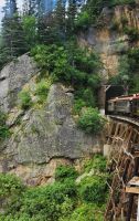 White Pass Summit - alte Holzbrücke &ndash; &copy; Petra Hady (Eberhardt TRAVEL)