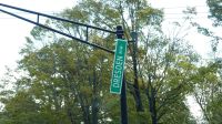 Halifax, vor dem Hurrikan hing das Schild waagerecht