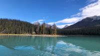 Singlereise Kanada - Bootsfahrt auf dem Maligne Lake im Jasper Nationalpark &ndash; &copy; Franziska Bergmann (Eberhardt TRAVEL)