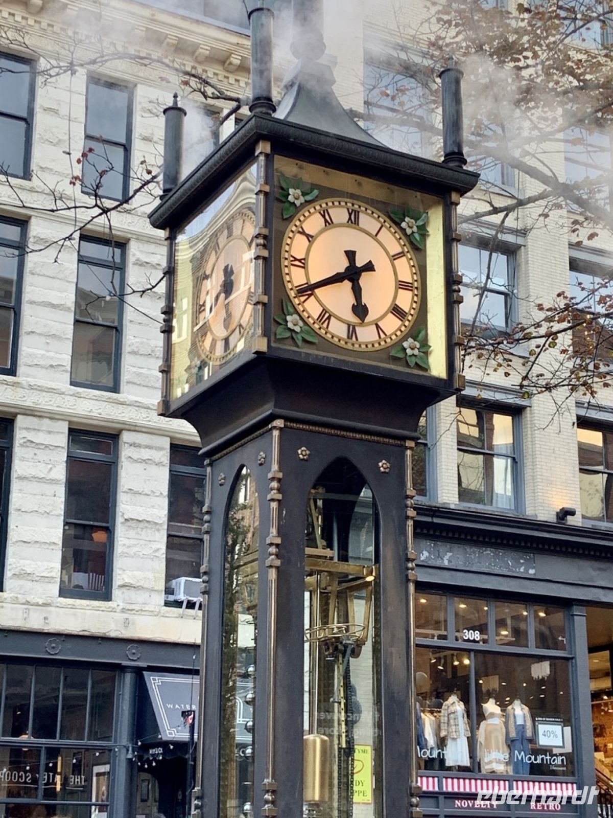 die alte Dampfuhr in Gastown.jpeg &ndash; &copy; Birgit Kirchner (Eberhardt TRAVEL)