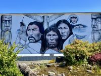 Erste Wandbemalug in Chemainus &ndash; &copy; Elisabeth Fox-Maerki (Eberhardt TRAVEL)