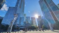 Wolkenkratzer am Canada Place in Vancouver