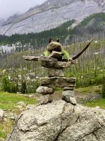 Der Happy Inukshuk ist der Gewinner &ndash; &copy; Elisabeth Fox-Maerki (Eberhardt TRAVEL)