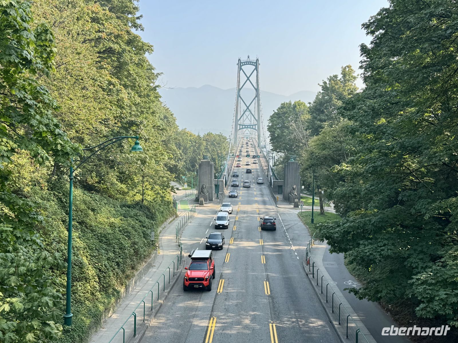 13. Tag – Stadtrundfahrt Vancouver – Zufahrt zur Lions Gate Bridge &ndash; &copy; Andreas Wolfsteller (Eberhardt TRAVEL)