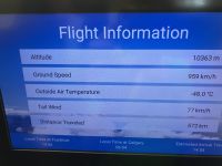 Infos im Flieger &ndash; &copy; Elisabeth Fox-Maerki (Eberhardt TRAVEL)